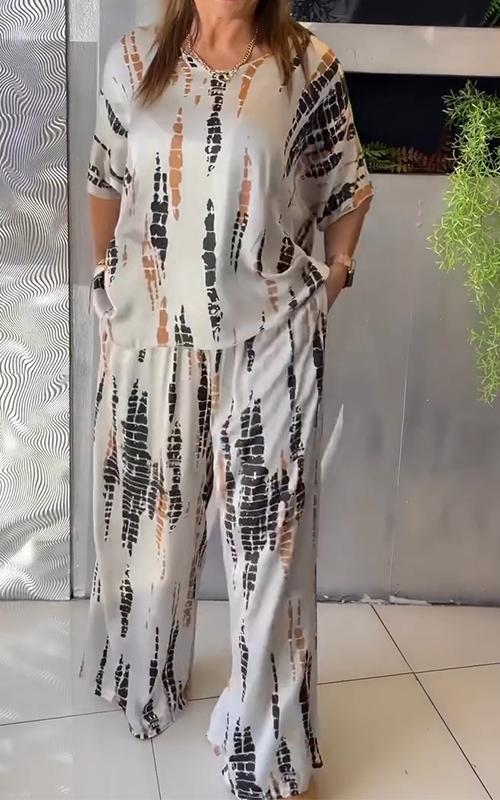 Aemilia | Yuvarlak Yaka İki Parça Saten Tulum