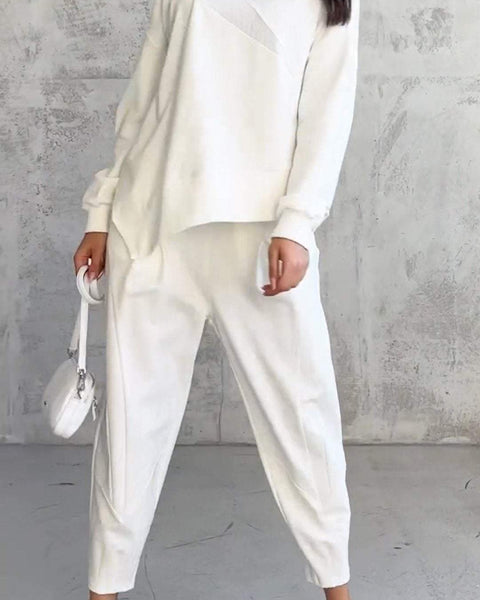 Babs | Yuvarlak Yaka ve Uzun Kollu İki Parça Set