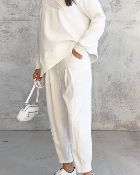 Babs | Yuvarlak Yaka ve Uzun Kollu İki Parça Set