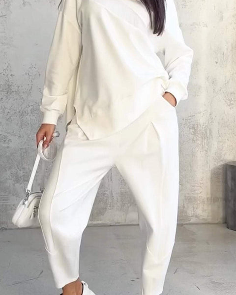 Babs | Yuvarlak Yaka ve Uzun Kollu İki Parça Set