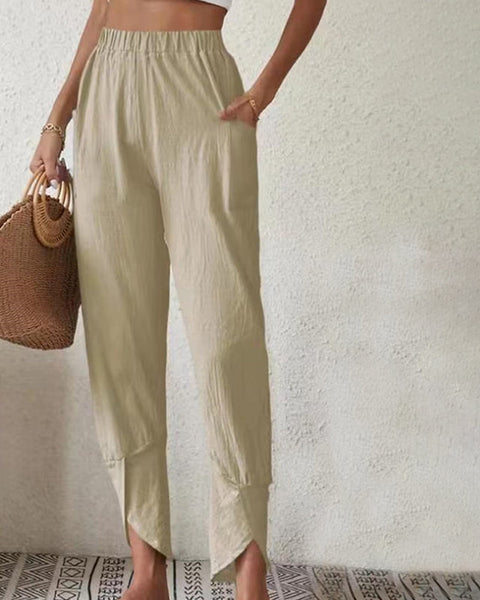 Abbi - Hafif, rahat kumaş pantolon