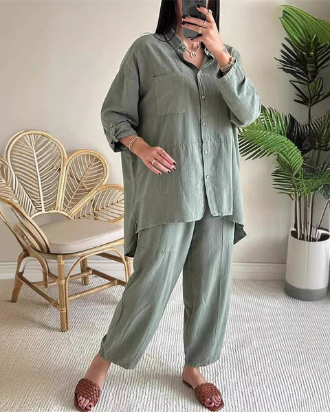 ENTA - Oversize Gömlek ve Pantolon Seti